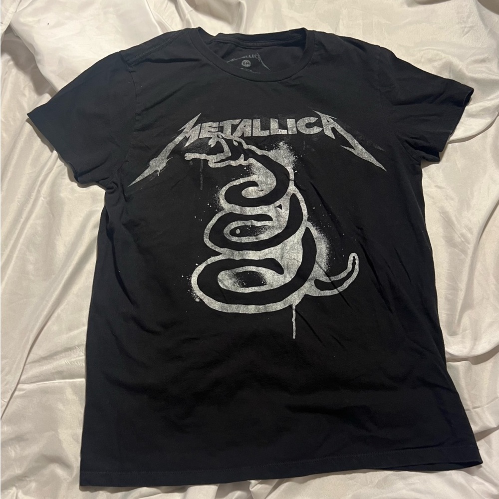 VTG Metallica Black Snake Bitting Graphic T-Shirt Men’s S
